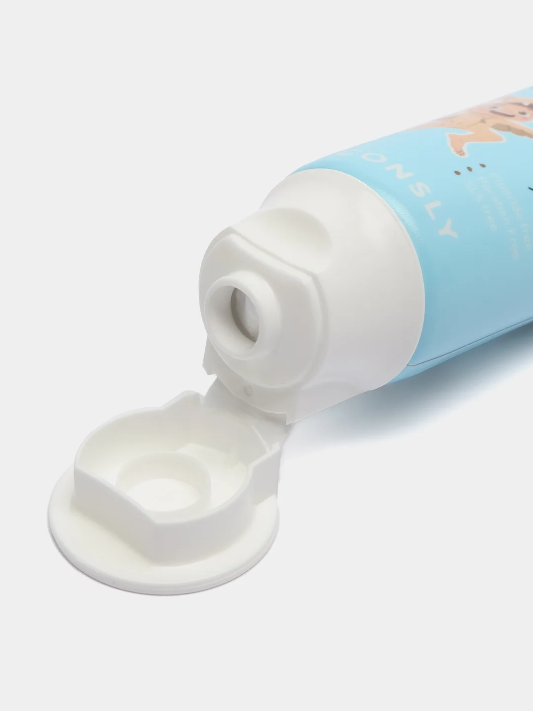 Голубой детская гелевая зубная паста c ксилитом DINOs SMILE Kids Gel Toothpaste CONSLY, 60 г