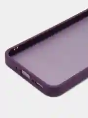 Пурпурный чехол матовый для Samsung Galaxy A54, пластиковый, полупрозрачный, с глянцевой рамкой