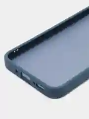 Темно-синий чехол матовый для Samsung Galaxy A54, пластиковый, полупрозрачный, с глянцевой рамкой