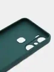 Тёмно-зелёный чехол Infinix Hot 12 Pro, Инфиникс Хот 12 Про, силиконовый, матовый