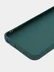 Тёмно-зелёный чехол Infinix Hot 12 Pro, Инфиникс Хот 12 Про, силиконовый, матовый