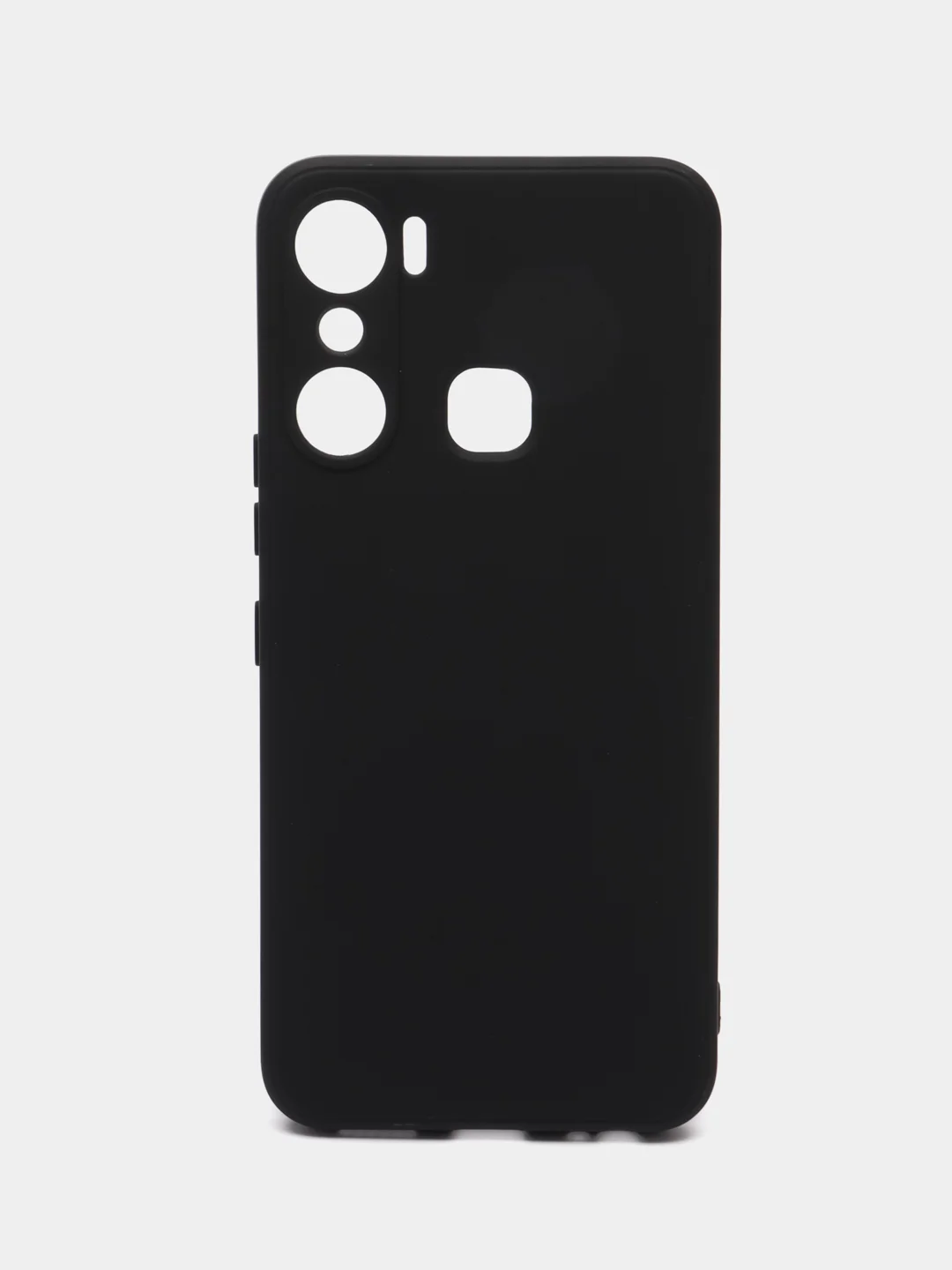 Черный чехол Infinix Hot 12 Pro / Инфиникс Хот 12 Про, черный, силиконовый