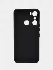 Черный чехол Infinix Hot 12 Pro / Инфиникс Хот 12 Про, черный, силиконовый