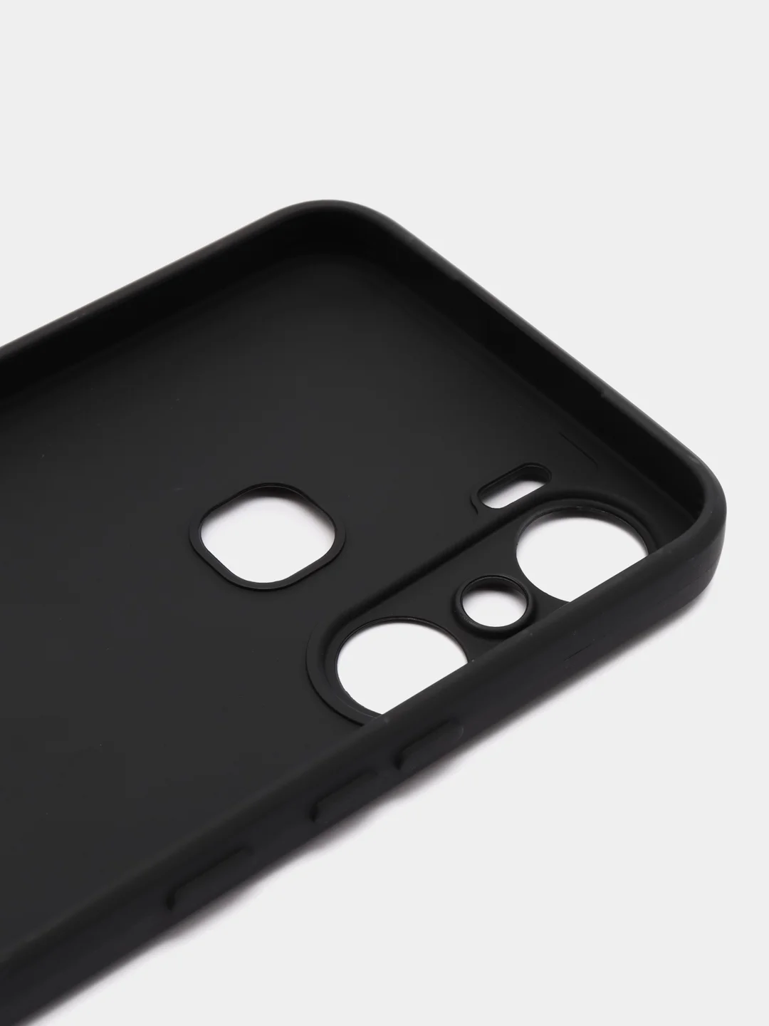 Черный чехол Infinix Hot 12 Pro / Инфиникс Хот 12 Про, черный, силиконовый