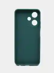 Тёмно-зелёный чехол Infinix Hot 30 Play / Инфиникс Хот 30 Плей, силиконовый, матовый