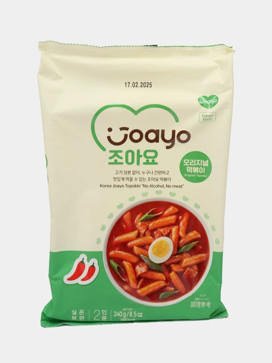Бирюзовый рисовые клецки (топокки) Joayo, 240 г