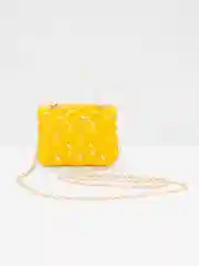Желтый сумка детская/ сумка для девочки/ мини сумка лаковая/ клатч