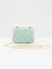 Бирюзовый сумка детская/ сумка для девочки/ мини сумка лаковая/ клатч