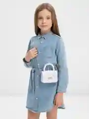 Белый сумка детская/ сумка для девочки/ мини сумка лаковая/ клатч