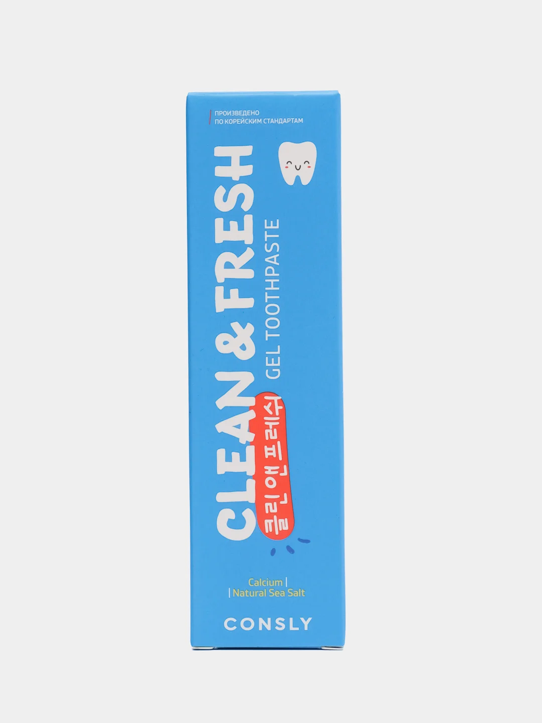 Паста зубная гелевая Clean&Fresh с кальцием и натуральной морской солью Consly, 105 г