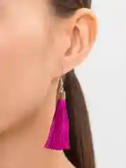 Красный серьги женские -кисти