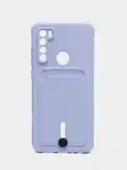 Черный чехол для Xiaomi Redmi Note 8T (Сяоми Редми Нот 8Т), с карманом для карт