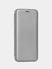 Серебряный чехол книжка на Xiaomi Redmi Note 8 Pro (Сяоми Редми Нот 8 Про)