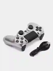 Серебряный геймпад джойстик для PS4, ПК, телефона, беспроводной