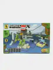 Конструктор по мотивам игры Майнкрафт, Minecraft, 101 деталь, коричневый