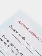 Лесной зеленый письмо новогоднее "Деду Морозу" А4, с конвертом А5, разные цвета и варианты