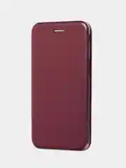 Багровый чехол книжка Samsung Galaxy A02, A02S, A31, A32, A51, A52, A71, A72