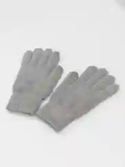 Серый сенсорные перчатки/ Женские перчатки утепленные, перчатки махровые