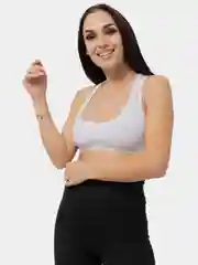 Белый топ женский с чашечками