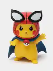Алый фигурки Pikachu Cosplay (Пикачу Наруто, Дэдпул, Капитан, Железный Человек, Паук) 4 вида