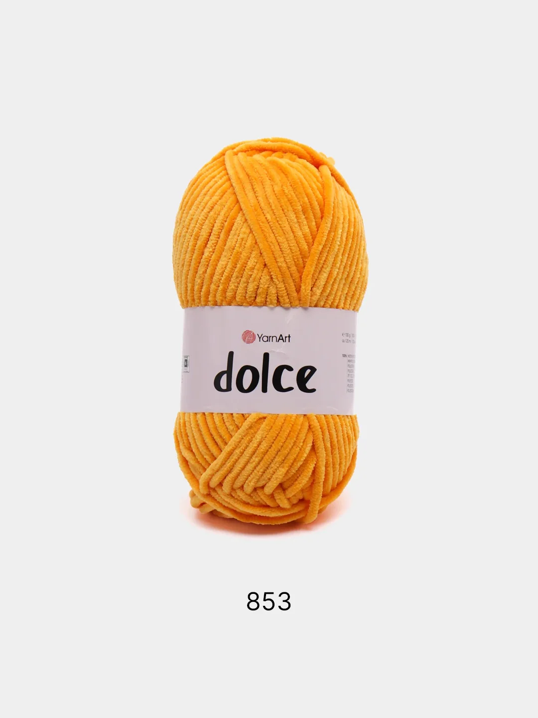 Светло-оранжевый пряжа плюшевая YarnArt Dolce (ЯрнАрт Дольче)