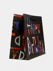 Пакет крафтовый горизонтальный Happy birthday