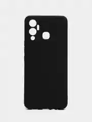 Угольный чехол Infinix Hot 12 Play / Инфиникс Хот 12 Плей, силиконовый, цветной, матовый
