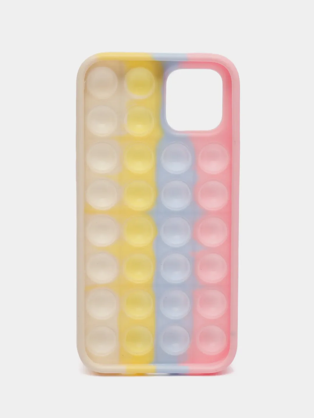 Светло-бежевый чехол iPhone 11, 12 / 12 Pro, XR антистресс Pop it поп ит попит popit