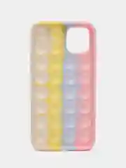 Светло-бежевый чехол iPhone 11, 12 / 12 Pro, XR антистресс Pop it поп ит попит popit