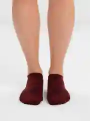 Бордовый носки короткие теплые женские Danni Termo Short