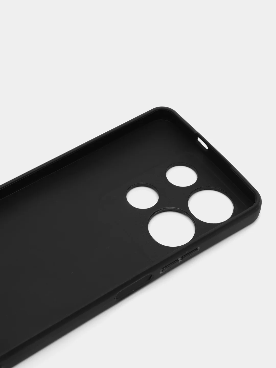 Черный чехол BROSCORP для Infinix Note 30 матовый, силиконовый, тонкий, с покрытием soft-touch
