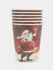 Коралловый стакан бумажный "Новый год", 0,2 л