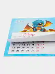 Конфетный календарь магнитный  с блокнотом для записи, символ 2024 года  размер 20*15 см