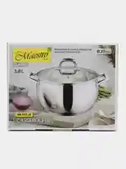 Кастрюля Maestro MR-3515-20, с крышкой, 3,8 л, 20 см