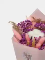 Пурпурный букет сухоцветы, 35 см