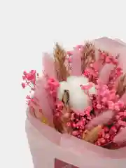 Розовый букет сухоцветы, 35 см