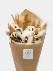 Белый букет сухоцветы, 35 см