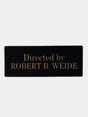Значки деревянные "Directed by Robert B.Weide"