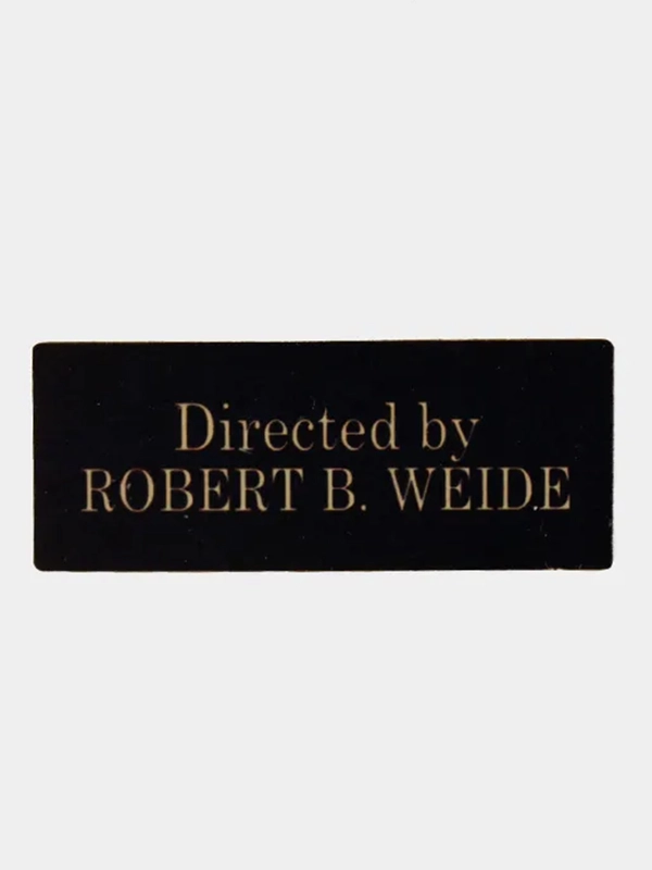Значки деревянные "Directed by Robert B.Weide"