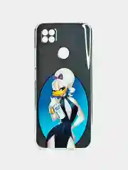Фиолетовый чехол Xiaomi Redmi 9A, Redmi 9C, Redmi 10C , Redmi 10A, с рисунком