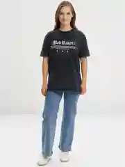 Черный oversized футболка Bad Rules