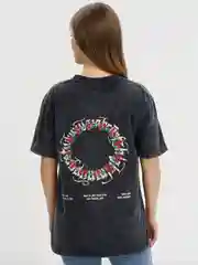 Черный oversized футболка Bad Rules