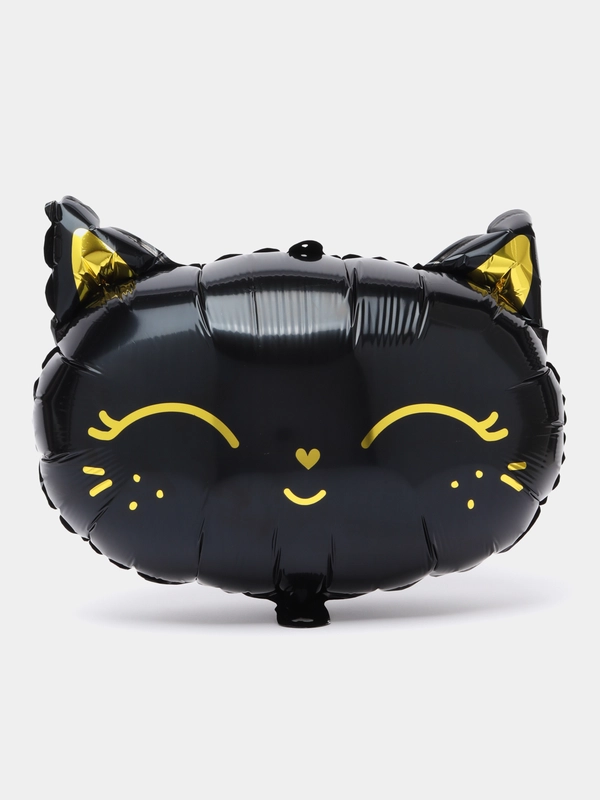 Шар фольгированный "Кошка, Кошечка принцесса", 45 см, черная