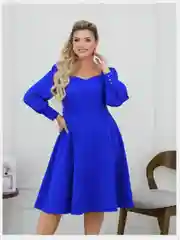 Синий платье женское, большие размеры