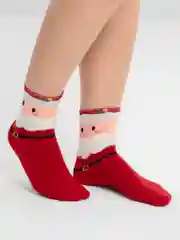Красный носки новогодние, унисекс, размер 34-40