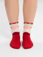 Красный носки новогодние, унисекс, размер 34-40