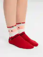 Красный носки новогодние, унисекс, размер 34-40