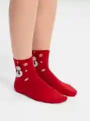 Вишнёвый носки новогодние, унисекс, размер 34-40