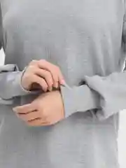 Серый женский костюм-двойка, юбка-макси, свитшот с высоким воротником, модный женский костюм