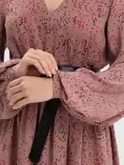 Пудровый женское платье, повседневное
